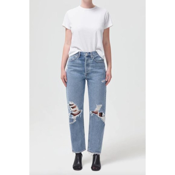 Agolde 90's Mid Rise Loose Fit Jeans Size 32 in Fall Out